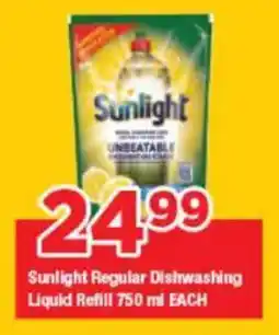 OK Grocer Sunlight Regular Dishwashing Liquid Refill offer