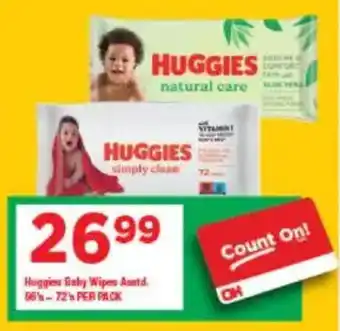 OK Grocer Huggies Baby Wipes Asstd. offer