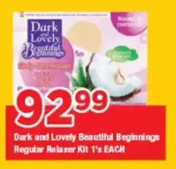 OK Grocer Dark and Lovely Beautiful Beginnings Regular Relaxer Kit offer