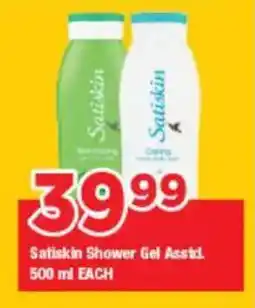 OK Grocer Satiskin Shower Gel Asstd. offer