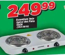 OK Grocer Essentials Twin Spiral Hot Plate offer