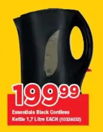 OK Grocer Essentials Black Cordless Kettle offer