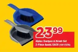 OK Grocer Alplas Dustpan & Brush Set offer