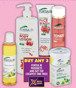 Shoprite Portia m products and get the cheapest one free offer