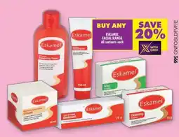 Shoprite Eskamel facial range all variants offer