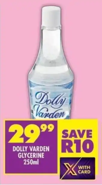 Shoprite Dolly varden glycerine offer