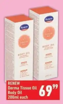 Shoprite RENEW Derma Tissue Oil Body Oil offer