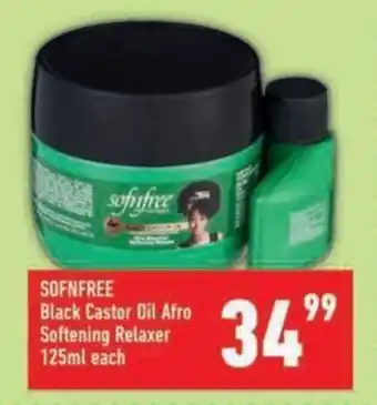 Shoprite SOFNFREE Black Castor Oil Afro Softening Relaxer offer