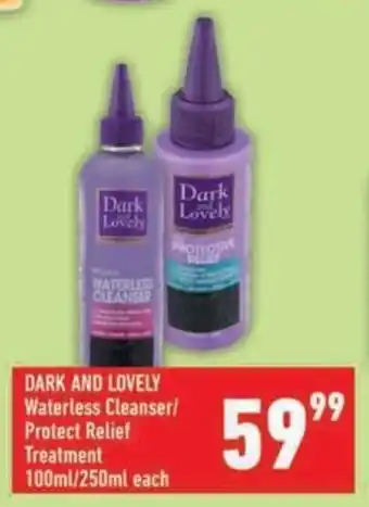 Shoprite DARK AND LOVELY Waterless Cleanser/ Protect Relief Treatment offer