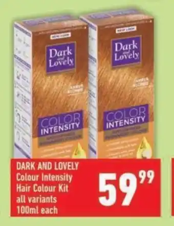 Shoprite DARK AND LOVELY Colour Intensity Hair Colour Kit all variants offer