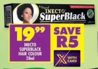 Shoprite Inecto superblack hair colour offer