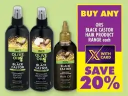 Shoprite Ors black castor hair product range offer