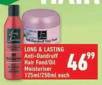 Shoprite LONG & LASTING Anti-Dandruff Hair Food/Oil Moisturiser offer