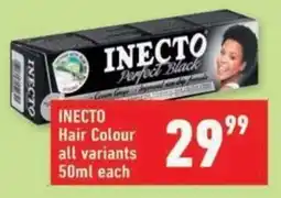 Shoprite INECTO Hair Colour all variants offer