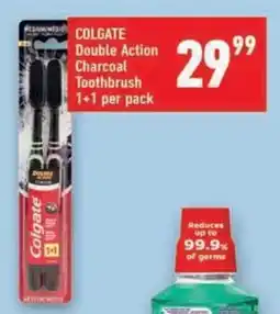 Shoprite COLGATE Double Action Charcoal Toothbrush offer