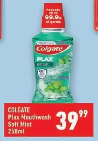 Shoprite COLGATE Plax Mouthwash Soft Mint offer