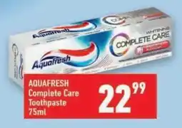 Shoprite AQUAFRESH Complete Care Toothpaste offer