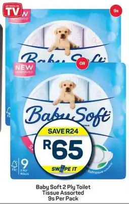 Pick n Pay Baby Soft 2 Ply Toilet Tissue Assorted offer