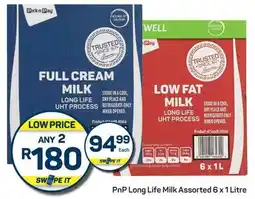 Pick n Pay PnP Long Life Milk Assorted offer