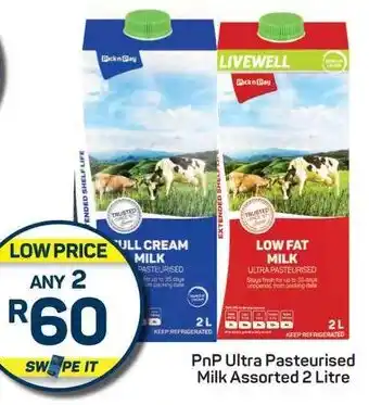 Pick n Pay PnP Ultra Pasteurised Milk Assorted offer