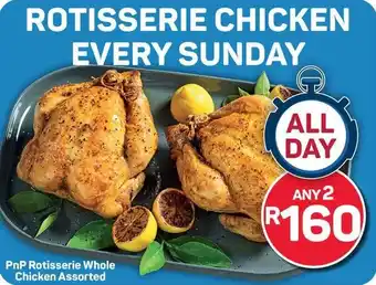 Pick n Pay PnP Rotisserie Whole Chicken Assorted offer