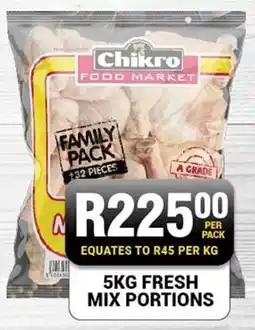 Chikro Food Market Fresh mix portions offer