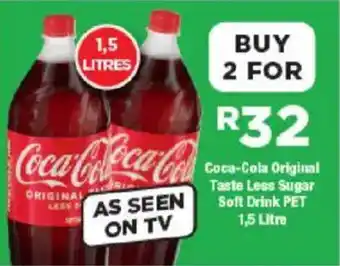 OK Foods Coca-Cola Original Taste Less Sugar Soft Drink offer