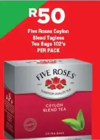 OK Foods Five Roses Ceylon Blend Tagless Tea Bags offer