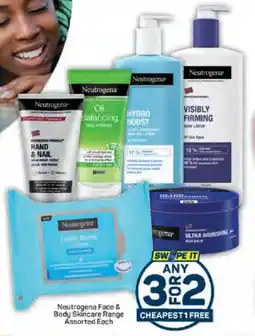 Pick n Pay Neutrogena Face & Body Skincare Range Assorted Each offer