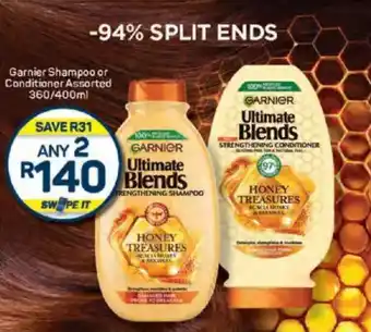 Pick n Pay Garnier Shampoo or Conditioner Assorted offer