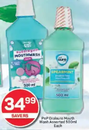 Pick n Pay PnP Oralsure Mouth Wash Assorted offer