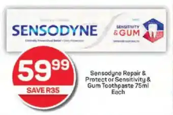 Pick n Pay Sensodyne Repair & Protect or Sensitivity & Gum Toothpaste offer