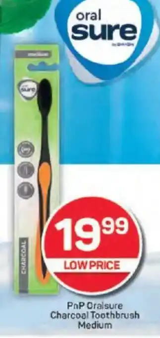 Pick n Pay PnP Oralsure Charcoal Toothbrush Medium offer