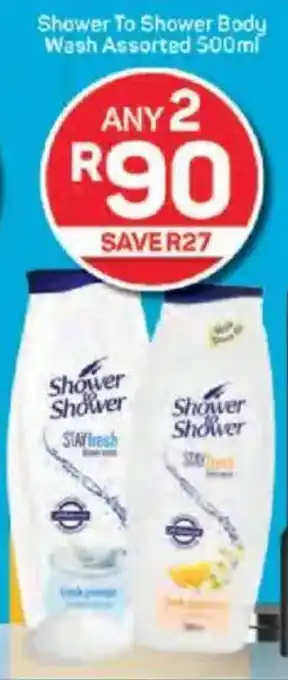 Pick n Pay Shower To Shower Body Wash Assorted offer