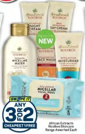 Pick n Pay African Extracts Rooibos Skincare Range Assorted Each offer