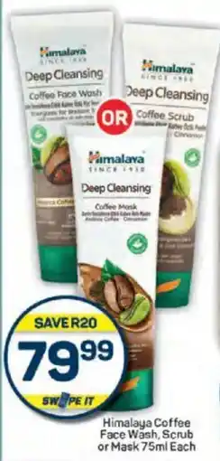 Pick n Pay Himalaya Coffee Face Wash, Scrub or Mask offer