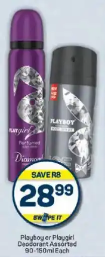 Pick n Pay Playboy or Playgirl Deodorant Assorted offer