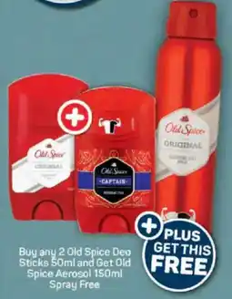 Pick n Pay Buy any Old Spice Deo Sticks and Get Old Spice Aerosol Spray Free offer