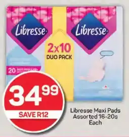 Pick n Pay Libresse Maxi Pads Assorted offer