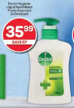 Pick n Pay Dettol Hygiene Liquid Hand Wash Pump Assorted offer