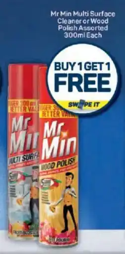 Pick n Pay Mr Min Multi Surface Cleaner or Wood Polish Assorted offer