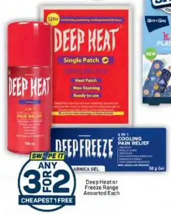 Pick n Pay Deep Heat or Freeze Range Assorted offer