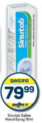Pick n Pay Sinutab Saline Nasal Spray offer