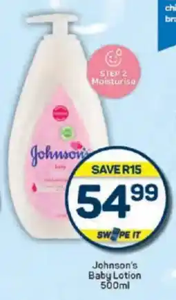 Pick n Pay Johnson's Baby Lotion offer