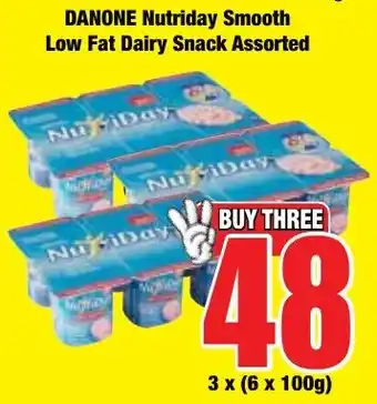 Boxer Superstores DANONE Nutriday Smooth Low Fat Dairy Snack Assorted offer