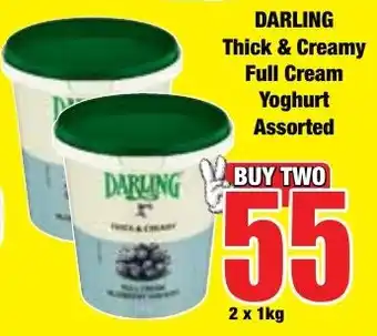 Boxer Superstores DARLING Thick & Creamy Full Cream Yoghurt Assorted offer