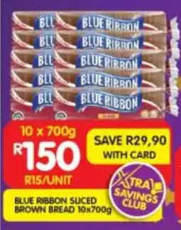 Shoprite Blue ribbon sliced brown bread offer