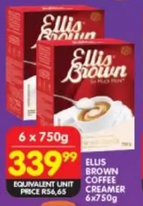 Shoprite Ellis brown coffee creamer offer