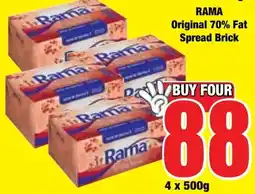 Boxer Superstores RAMA Original 70% Fat Spread Brick offer