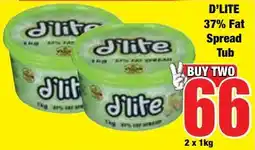 Boxer Superstores D'LITE 37% Fat Spread Tub offer